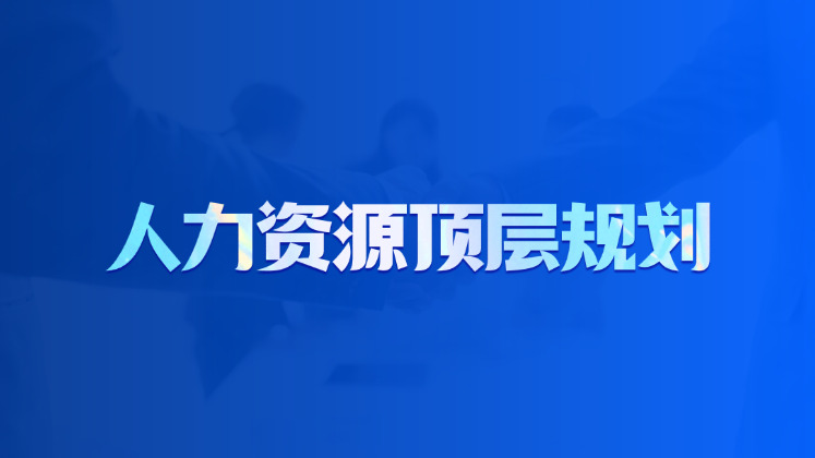 人力资源顶层规划